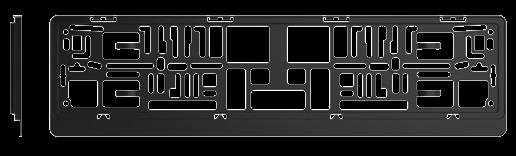 allowing it to be mounted on any car without the need to drill additional holes in the frame.