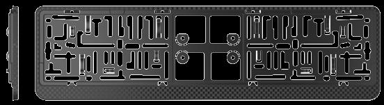DACAR 3D CARBON DACAR 3D CARBON DACAR 3D CARBON R0013 Ramki DACAR 3D CARBON Opis produktu Ramka DACAR 3D Carbon wykonana z bardzo wytrzymałego ABS jest dodatkowo wykończona nowoczesną technologią,