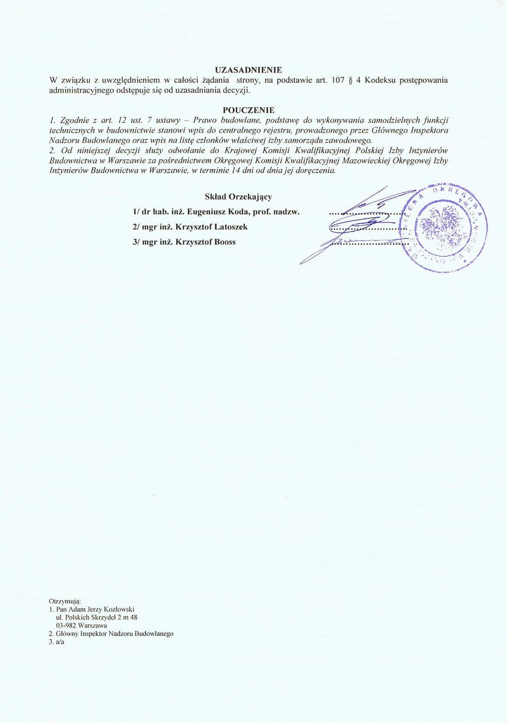 BIURO PROJEKTOWE 05-120 Legionowo, ul