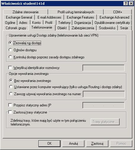 Do uwierzytelniania użytkowników w systemach Windows Server 2003 używana jest usługa IAS (Internet Authentication Service).