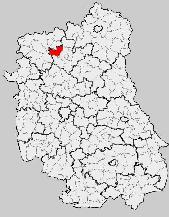 Mapa 1 Położenie gminy Ulan-Majorat na tle województwa lubelskiego Źródło: http://pl.wikipedia.