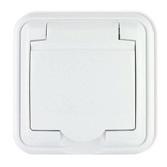 Gniazda bryzgoszczelne Splash proof sockets IP44 10AX 250V~ GPH-1z GPH-1z Gniazdo bryzgoszczelne z uziemieniem 2P+Z (klapka biała) Splash proof socket with earth 2P+Z (white cover) 8,49 8,49 8,49