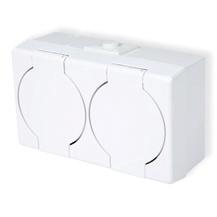 Gniazda pojedyncze / Single sockets IP44 16A 250V~ GHS-1 GHS-1 Gniazdo pojedyncze