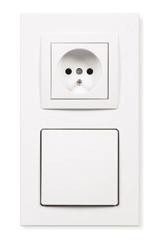 Dostępna kolorystyka i sposób sprzedaży / Colours and way of selling Gniazdo ssące odkurzacza centralnego z gniazdem pojedynczym z uziemieniem białe White central vacuum cleaner suction socket with a