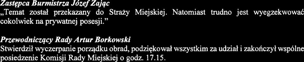 Zgiaszaiem r6wniez wniosek o uporzqdkowanie posesji na ul. Szaniawskiego w Jadwisinie.