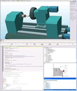 13 Oprogramowanie do programowania tokarki z symulacją 3D SO4002-2A 1 Professional 3D programming software Thanks to the integrated, post-processor designed especially for this lathe machine direct