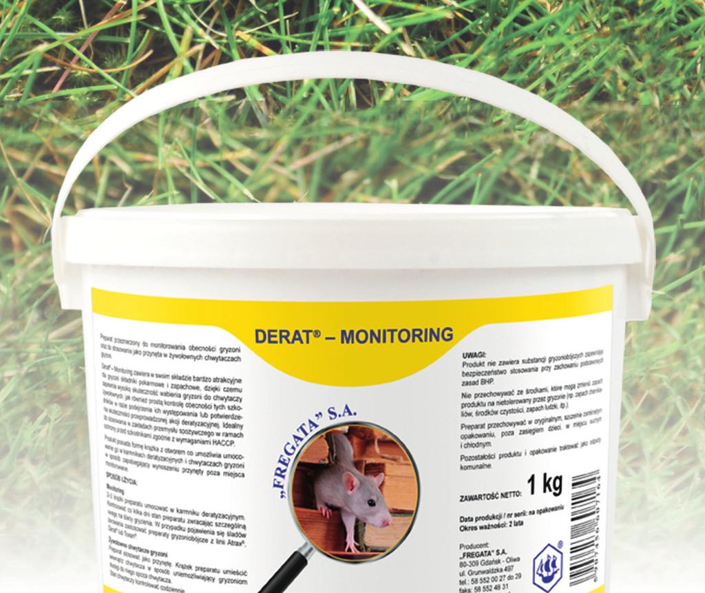 ) zaleca się zastosowanie preparatów gryzoniobójczych z linii Atrax, Derat, Rodentox lub Toxan.