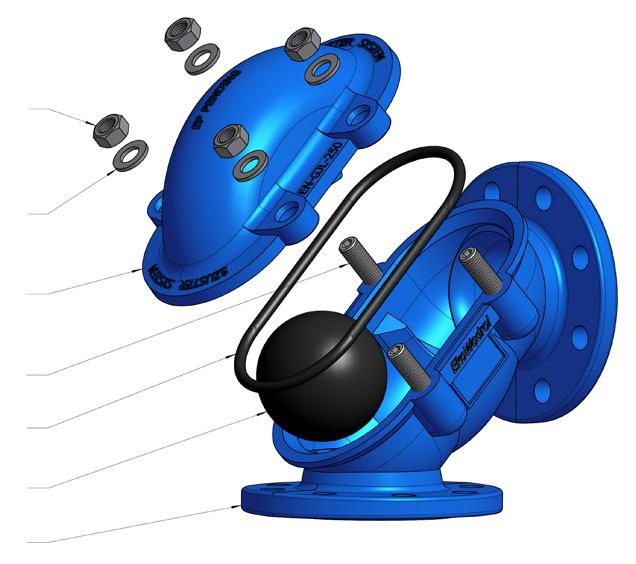 300 300 85 11 40 ø 3 x 8 1,6 49,6 00 350 350 340 66 95 ø 3 x 8 (1) 1,6 83,7 50 45 45 400 3 350 ø 3 x 1 1,5 131 300 510 510 455 375 400 ø 3 x 1 1,5 7 Typ ESK 11 - przyłącza kołnierzowe, wersja długa -