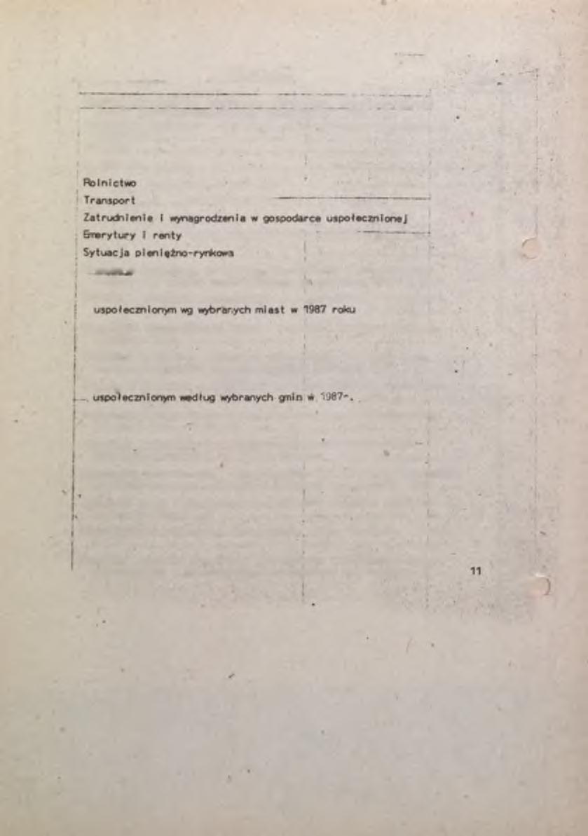 -SP-S-JBESCl Ważnejsze wskaźnk technczno-ekonomczne charakteryzujące rozwój śpotećzno-gospobarcży województwa w 1987 roku... Podstawowe tendencje w realzacj zadań społeczno-gospodarczych województwa.