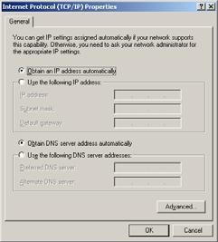 3 E F G H Załącznik A2: Windows XP Skonfiguruj kartę sieciową na automatyczne przydzielanie
