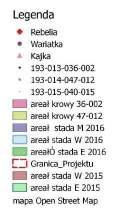 4 193-015-040-022 10933,74 Całkowity areał stada W 12395,17 193-015-040-015 9529,74 Całkowity areał stada M 9529,74 W poró a iu do roku areał stada W z ie ił się iez a z ie, natomiast raź e u
