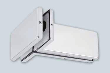 Można ustawić stoper w pozycji umożliwiającej otwieranie drzwi na zewnątrz lub do wewnątrz usuwając wkładkę Można ustawić