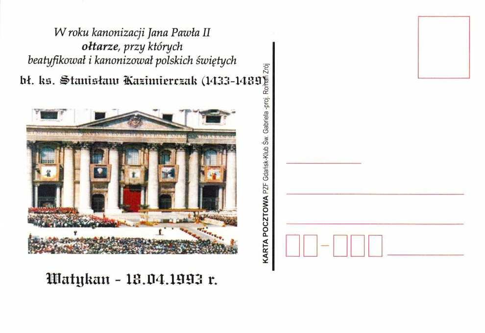 Rzeszów 02.06. 1991 r. świętych bł. Ks.