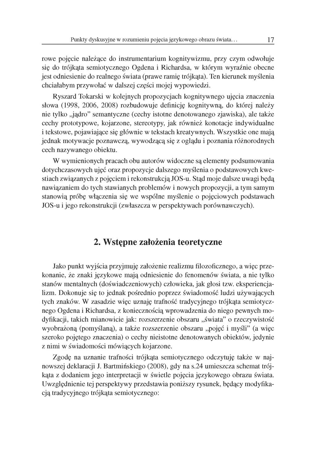 Punkty dyskusyjne w rozumieniu pojęcia językowego obrazu świata.