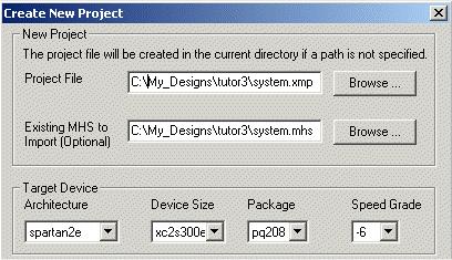 o nazwie pcores (w naszym wypadku c:/my_designes/tutor3/pcores). Uwaga: ścieŝka dostępu nie moŝe zawierać spacji czyli ścieŝka C:/moje dokumenty/tutor3 jest niepoprawna. Ze strony http://galaxy.uci.