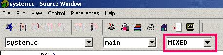 W ten sposób wygenerowany zostanie plik test/executable.elf. Symulacja na poziomie j ę zyka C Wybierz menu: tools/software debugger.