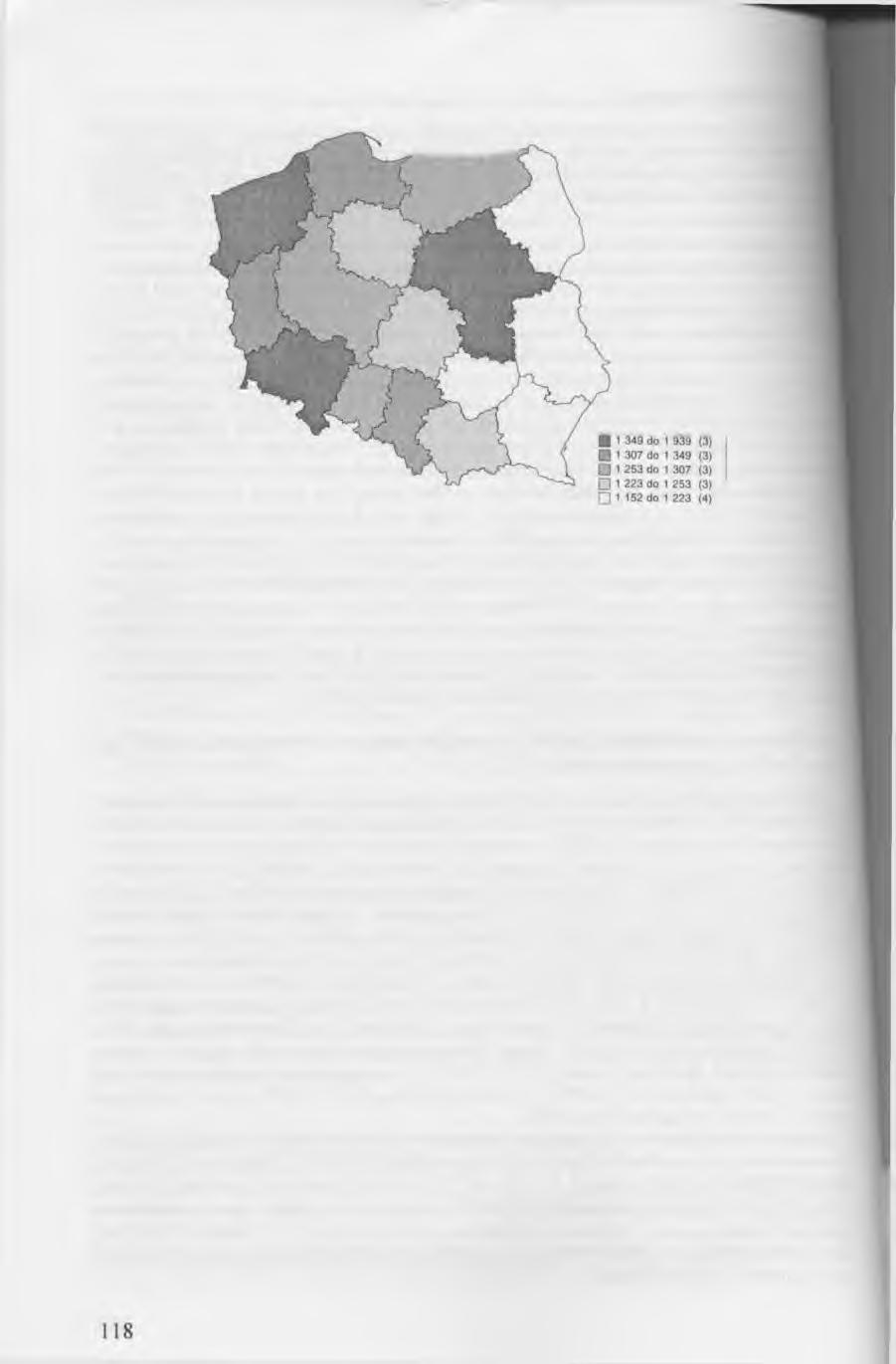 Rys. 2. Saldo migracji ogółem (liczba osób na 1000 ludności) w Polsce według województw w 1995 r. Źródło: Opracowanie własne na podstawie danych przeliczonych i udostępnionych przez GUS.