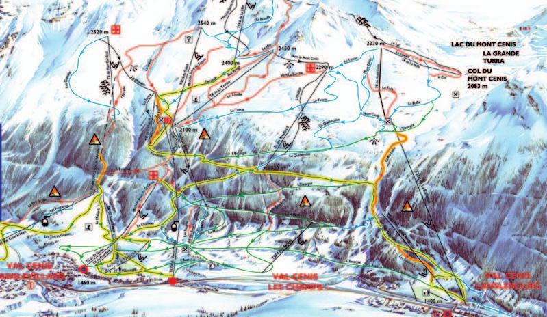 24 ZIMA 2010/2011 VAL CENIS Francja OPIS KIERUNKU Val Cenis to miejscowość dobra dla: ceniących komfort mieszkania przy stoku początkujących narciarzy średniozaawansowanych narciarzy Atuty: łagodne