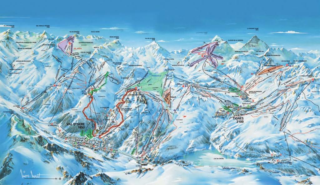 PRZEWODNIK ZIMA 2010/2011 ZIMA 2010/2011 VAL D ISERE Francja 25 OPIS KIERUNKU Val d Isere to miejscowość dobra dla: średniozaawansowanych narciarzy zaawansowanych narcirzy snowboardzistów lubiących
