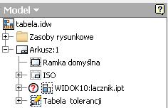 lub wymiary graniczne. Wartości tolerancji dla odpowiednich pasowań program automatycznie odczytuje z dostępnych plików tekstowych.