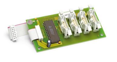 moduły LED podłączane bezpośrednio do płyty głównej centrali, dla pozostałych czterech modułów wymagany adapter D30386) Zasilanie awaryjne Prąd w dozorze Wyjścia 20 do 32 V DC z centrali detect 3004