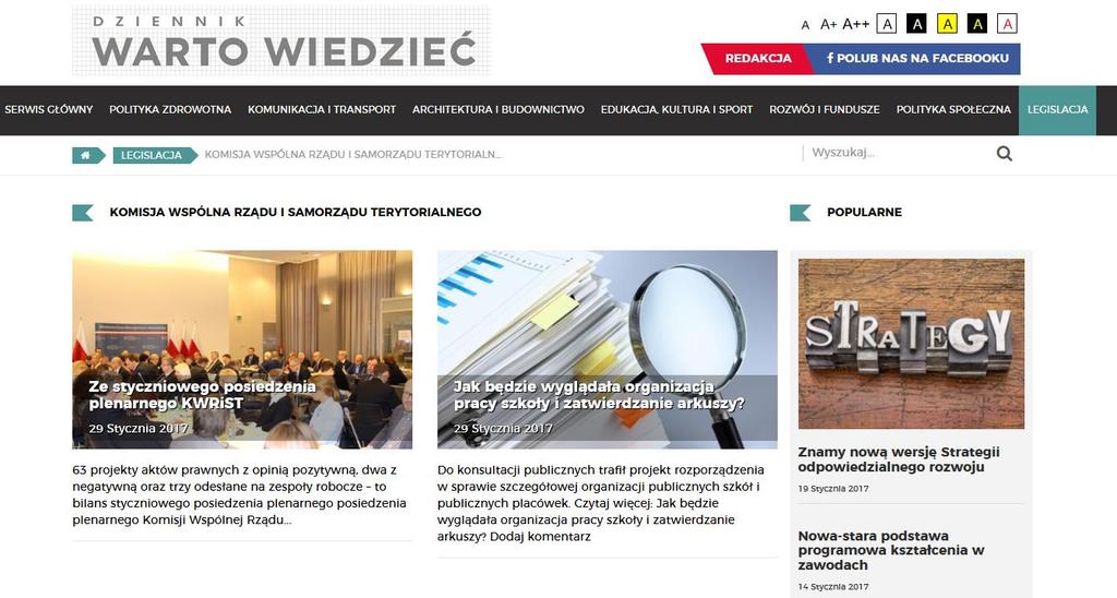 Strona 28 Z kolei szczegółowe sprawozdania z prac KWRiST zamieszczane są w Dzienniku Warto Wiedzieć