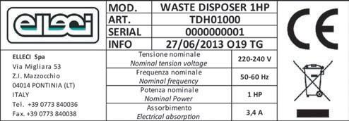 Przed przystąpieniem do jakichkolwiek czynności konserwacyjnych, należy wyłączyć zasilanie i zamknąć dopływ wody do urządzenia.