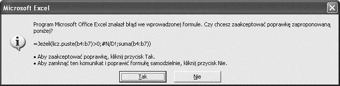 i wprowadzanie przy użyciu myszy, wykorzystanie okien dialogowych Wstawianie funkcji i Argumenty funkcji.
