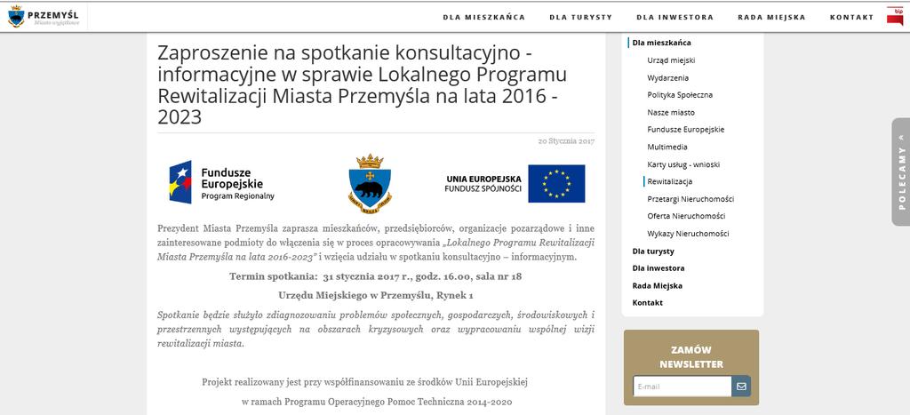 W trakcie dyskusji z uczestnikami spotkania wskazano główne problemy występujące na obszarze rewitalizacji, a także omówiono rozpoczynający się od 1 lutego br. i trwający do 15 lutego br.