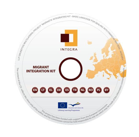 CD Zestaw Pomocniczy dla Imigrantów Stworzono Zestaw Pomocniczy zawierający terminologię finansową, słowniczek finansowy, przewodnik z najważniejszymi informacjami na temat instytucji finansowych,