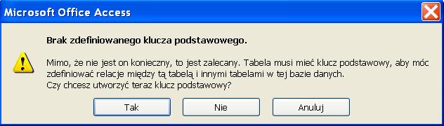 Bazy danych Ćwiczenie 1 Instrukcja strona 3 Wersja ogólna