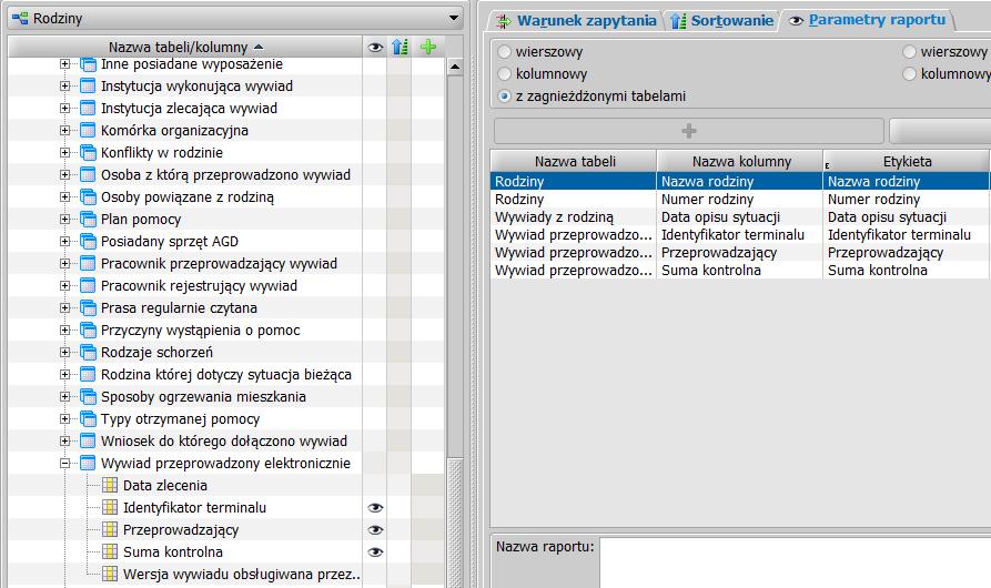 dyspozycji Wywiad przeprowadzony elektronicznie, a w nim takie informacje, jak: Przeprowadzający,