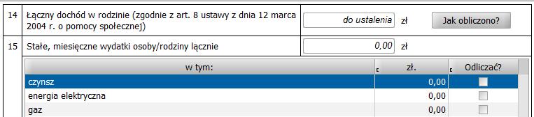 powoduje pokazanie tekstu. Jeśli przeprowadzany wywiad jest aktualizacją (cz.