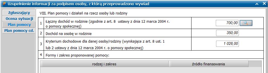 Akceptujemy okna, wracając do okna uzupełnienia informacji za podpisem.