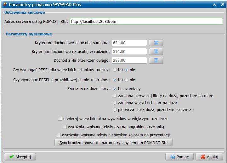 0 WYWIAD Plus, można używać tych rozszerzeń, podczas przeprowadzania wywiadów w formie elektronicznej.