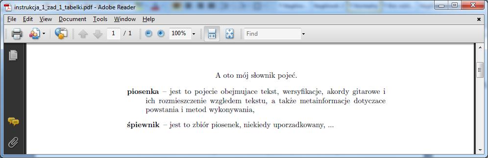 Na nowej stronie stwórz podrozdziały uzupełnij dowolną treścią: b. Na nowej stronie dodaj poniższe opisy o treści: c.