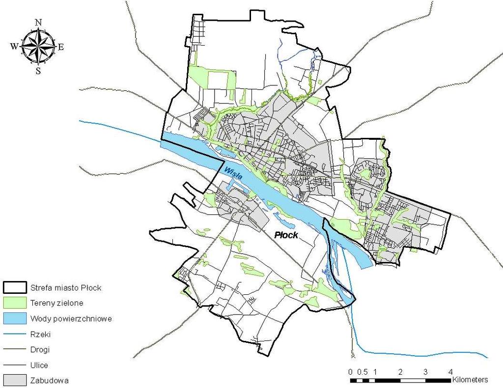 Przez miasto Ostrołęka przebiegają takie trakty komunikacyjne, jak m.in.: drogi krajowe DK61, DK53; drogi wojewódzkie DW544, DW627; oraz sieć dróg lokalnych i ulic.