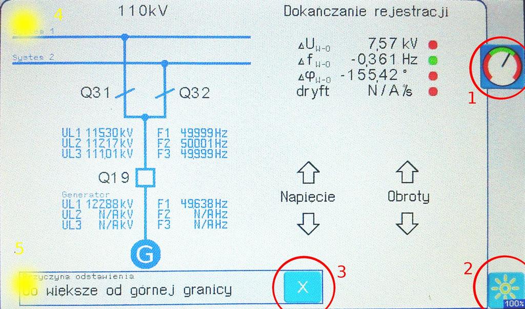 Funkcje przekaźników: Działanie podstawowe Działanie alternatywne 1. Przekaźnik 1 (przełączalny) sygnał Obroty dół, stan Bank 1, 2. Przekaźnik 2 (przełączalny) sygnał Obroty góra, stan Bank 2, 3.