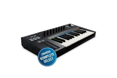 instrumenty wirtualne i klawiatury 14924 KOMPLETE KONTROL S25 PROMOCJA klawiatura sterująca Nowe klawiatury KOMPLETE KONTROL oferują bezprecedensową kontrolę instrumentów z serii KOMPLETE i są