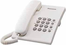 TELEFONY 3 KX-TS 0 Regulacja głośności dzwonka, regulacja głośności w słuchawce, powtarzanie ostatniego numeru, tonowe lub impulsowe