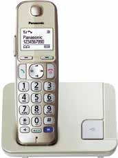 TELEFONY 1.4" 1.6" 80h czas czuwania 16h czas rozmowy 00h czas czuwania 16h czas rozmowy KX-TGB10 Cyfrowy telefon bezprzewodowy. Podświetlany 1,4". Ksi¹ ka telefoniczna na wpisów.