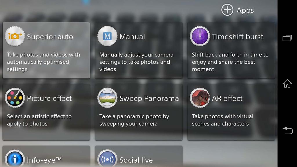 Timeshift Burst - Xperia Z1 robi 61 zdjęć w 2 sekundy: jedną sekundę przed i jedną sekundę po naciśnięciu migawki usługa bardzo przydatna z bardzo fajnym i prostym interfejsem.