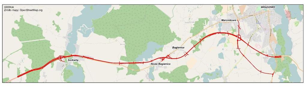 S16 Borki Wielkie - Mrągowo S16 Borki Wielkie Mrągowo odcinek ten znalazł się w ostatniej aktualizacji PBDK 2014-2023 w pierwszej grupie zadań zamkniętej budżetem KFD w wysokości 135 mld zł.