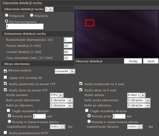 Kamery IP serii NVIP-7000 Instrukcja obsługi wer.1.1. MENU KONFIGURACJI KAMERY 4.1.9.