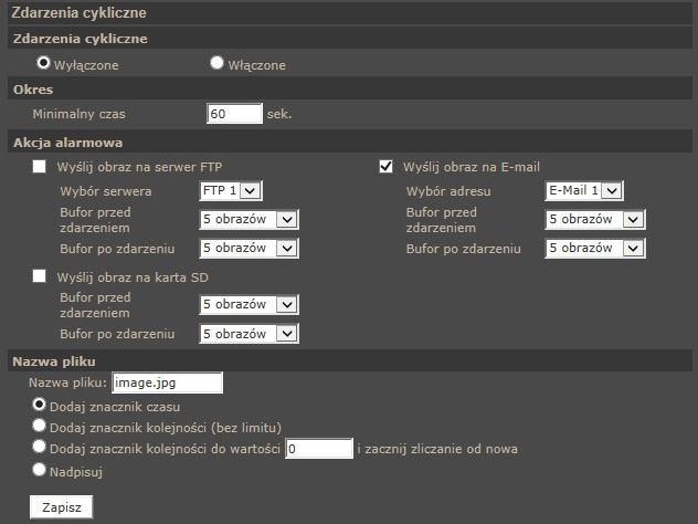 Kamery IP serii NVIP-7000 Instrukcja obsługi wer.1.1. MENU KONFIGURACJI KAMERY 4.1.12.