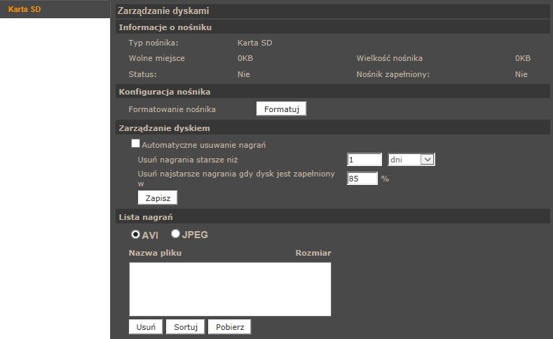 Kamery IP serii NVIP-7000 Instrukcja obsługi wer.1.1. MENU KONFIGURACJI KAMERY 4.1.14.