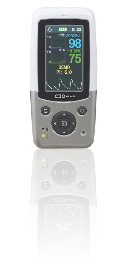 10 pulsoksymetry CX-130 pulsoksymetr z kolorowym wyświetlaczem 3 Pomiar