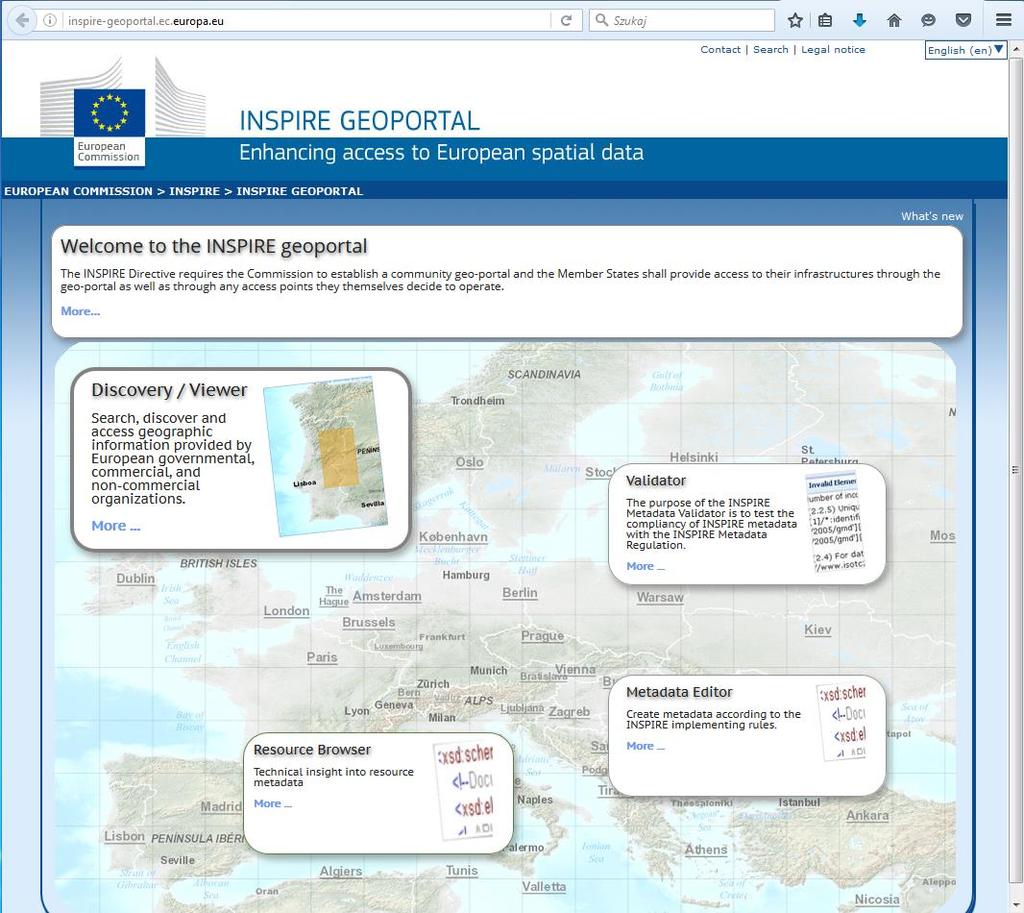 Geoportal INSPIRE inspire-geoportal.ec.europa.