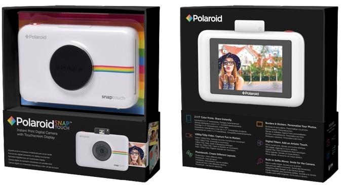 SKŁAD ZESTAWU: 1. Aparat POLAROID SNAP TOUCH 2. Kabel MicroUSB 3. Startowe opakowanie wkładów na pierwsze 10 zdjęć natychmiastowych 4. Pasek nadgarstkowy 5.