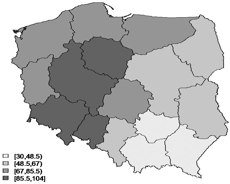 247 zużycie nawozów mineralnych ogółem w kg NPK/ total consumption of mineral fertilizers in kg NPK zużycie nawozów azotowych w kg N/ consumption of nitrogenous fertilizers in kg N 55-8 88-121